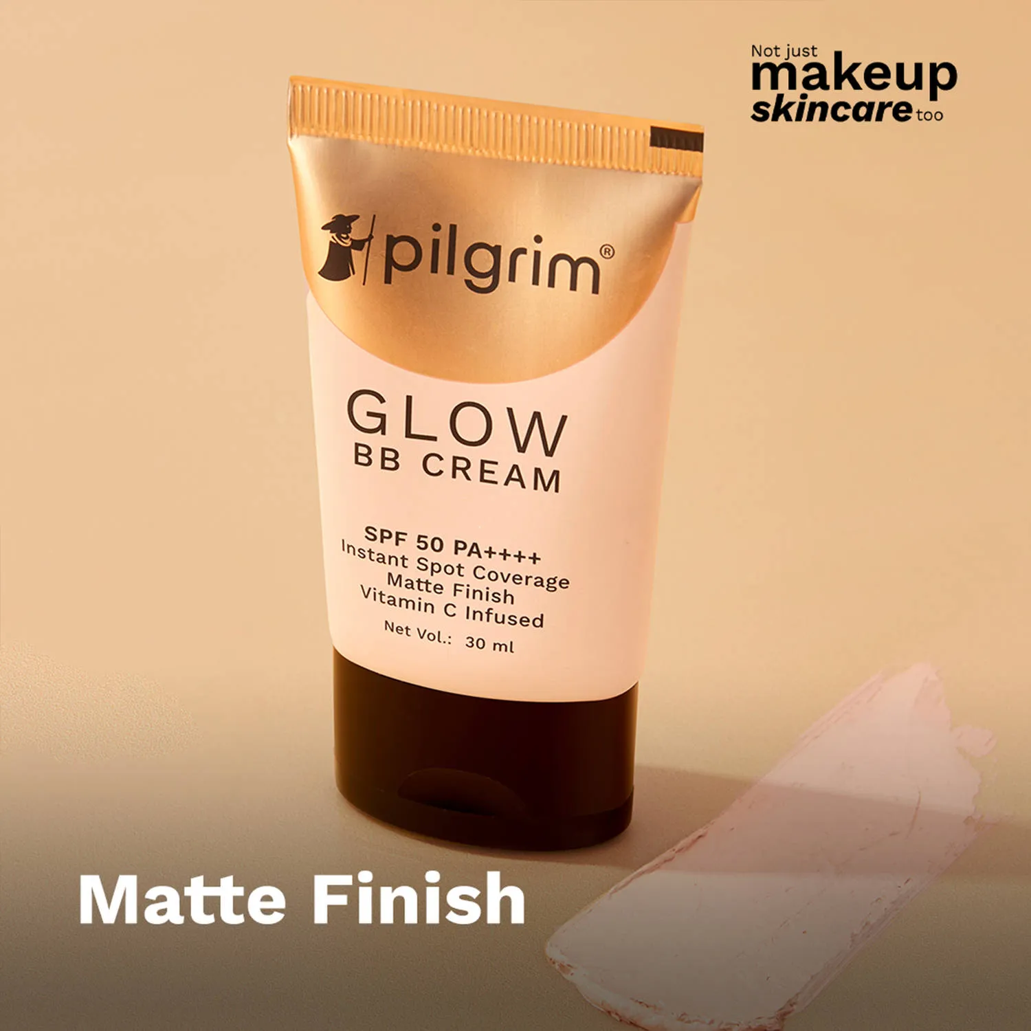 Pilgrim Glow BB Cream with SPF 50PA++++ Instant Spot Coverage Matte Finish For Oil Dry All Skin Type