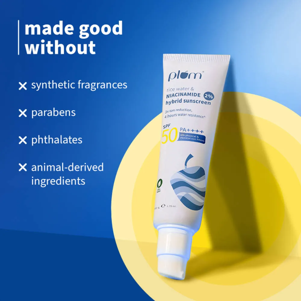 Plum 2% Niacinamide Sunscreen SPF 50 PA+++ (Pack Of 2)