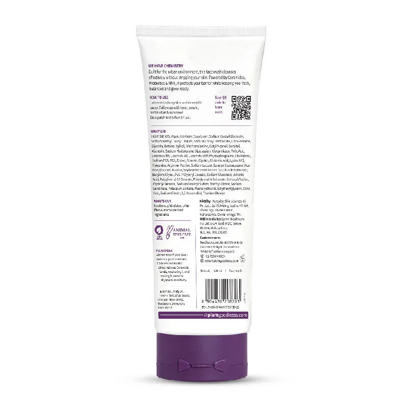 Plum Cerasense Barrier Repair Hydrating Face Wash With Ceramides For Dry, Sensitive Skin