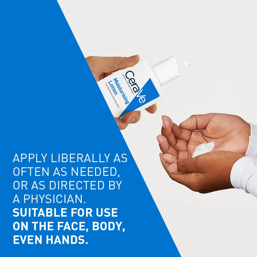 CeraVe Moisturizing Body Lotion for Normal to Dry skin with Ceramides, Dermatologist recommended