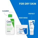 CeraVe Facewash & Moisturizer Combo with Ceramides - Daily Skincare Routine for Normal To Dry Skin view 2