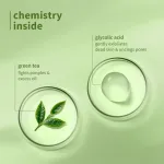 Plum Green Tea Pore Cleansing Gel Face Wash With Glycolic Acid - Fights Pimpels & Control Oil view 4