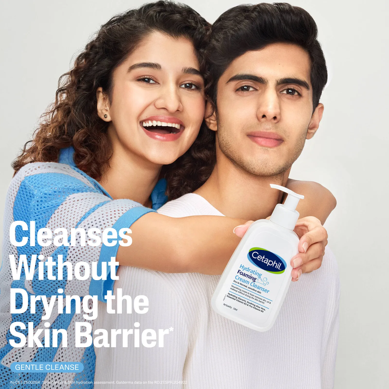 Cetaphil Hydrating Foaming Cream Cleanser Removes Micro Particles