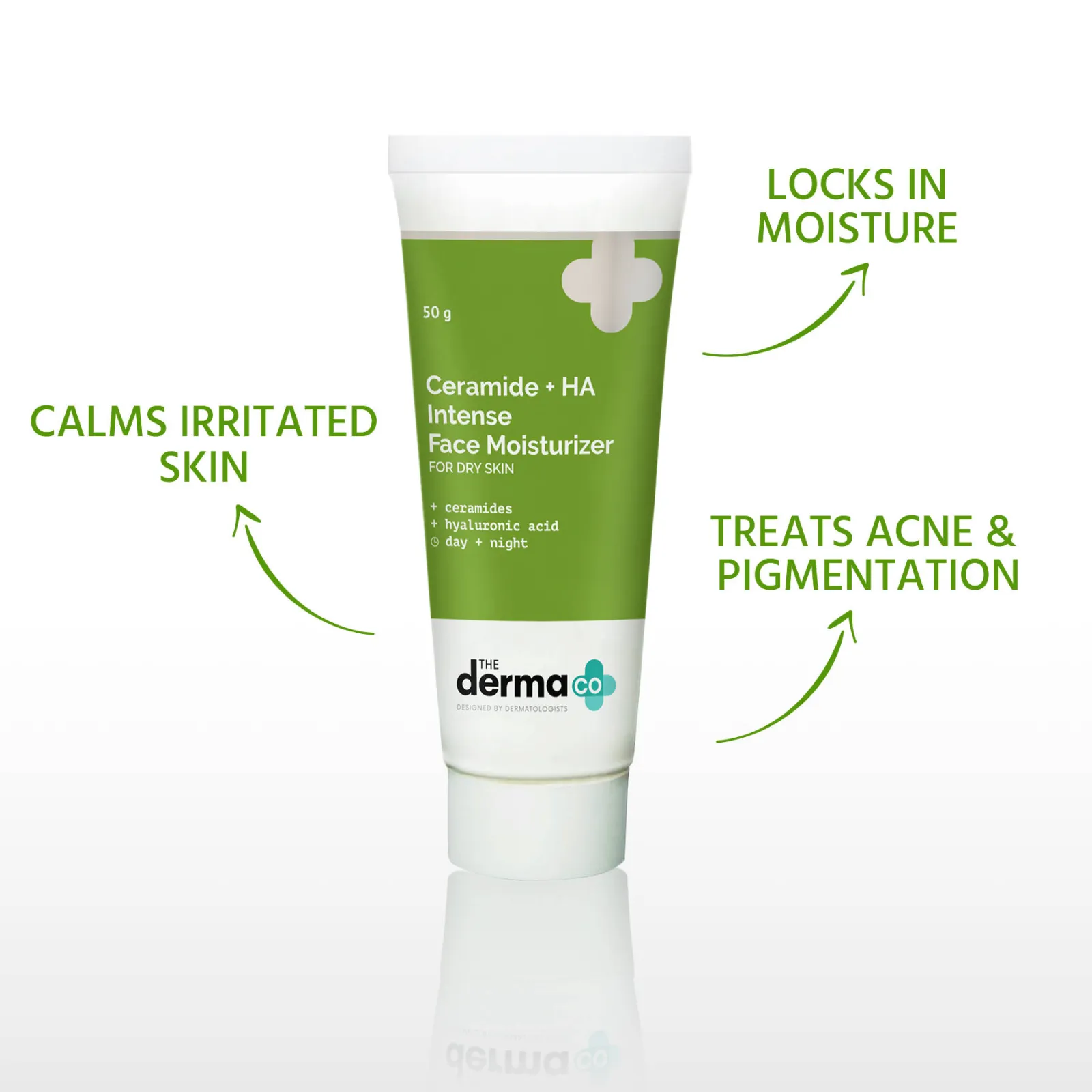 The Derma Co Ceramide + HA Intense Daily Face Moisturizer For Dry Skin