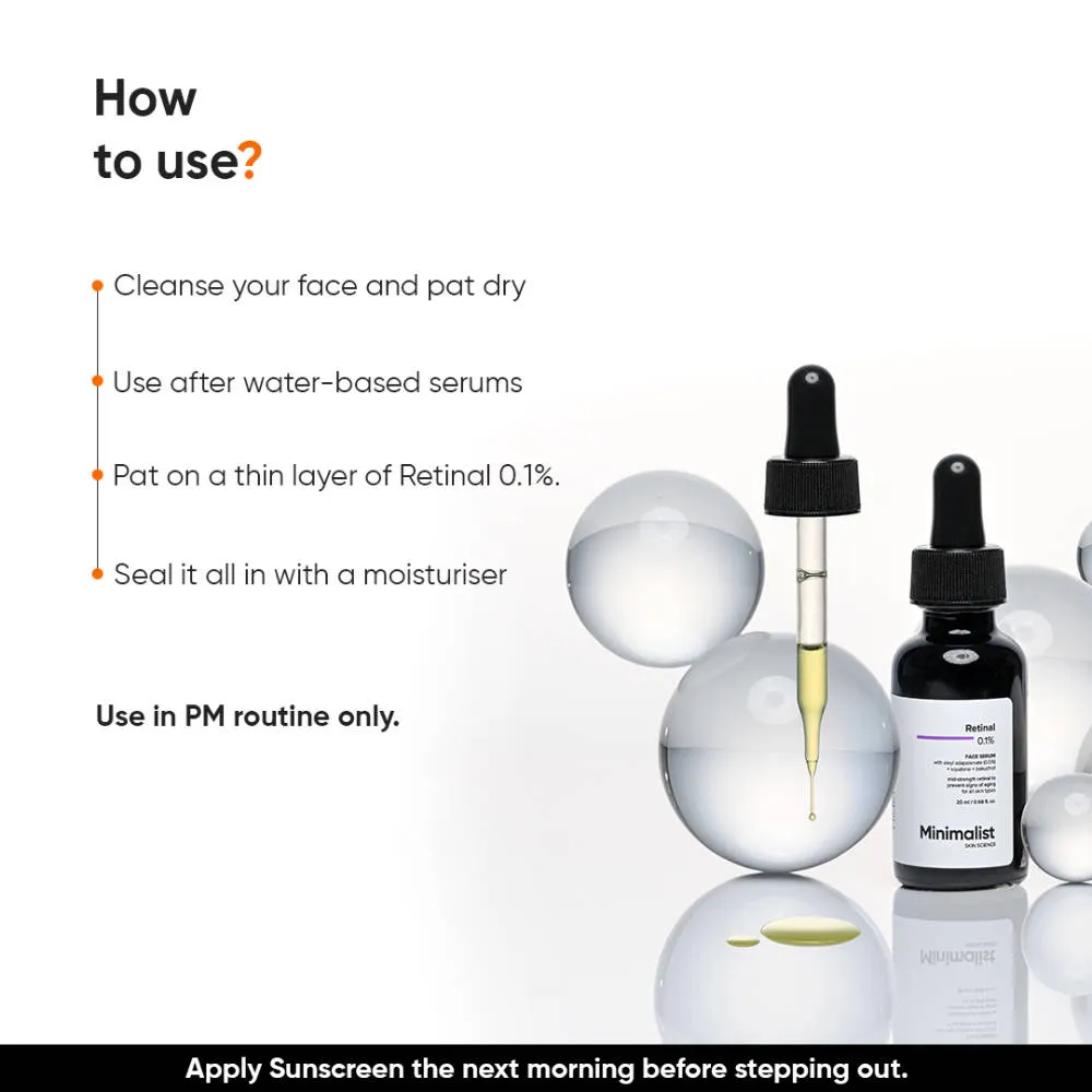 Minimalist Retinal 0.1% Face Serum