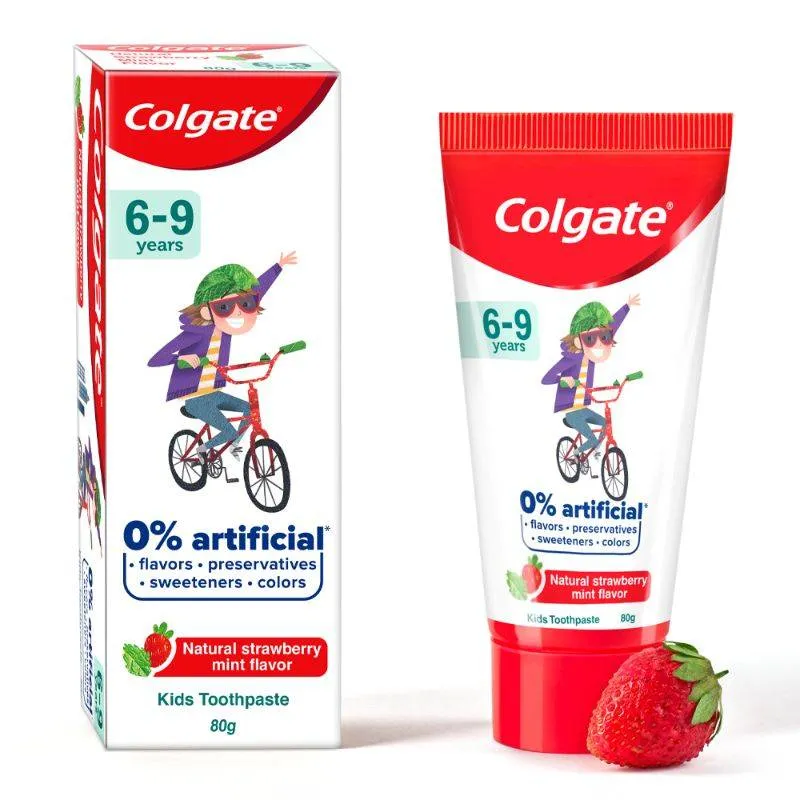 Colgate Toothpaste for Kids (6-9 years), Natural Strawberry Mint