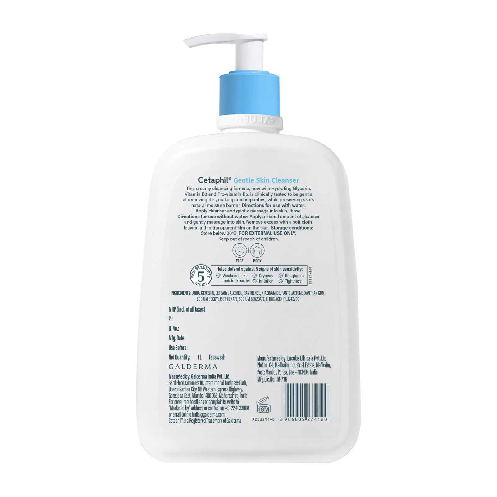 Cetaphil Gentle Skin Cleanser For Normal, Dry Skin Hydrates And Softens