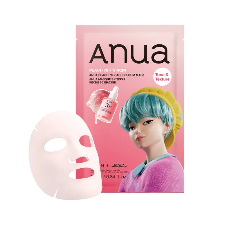 Anua Peach 70 Niacin Serum Face Mask - K-Pop Demon Hunters Special Edition