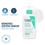 CeraVe Foaming Cleanser Face Wash For Oily Skin with Ceramides, Dermatologist Recommended view 15