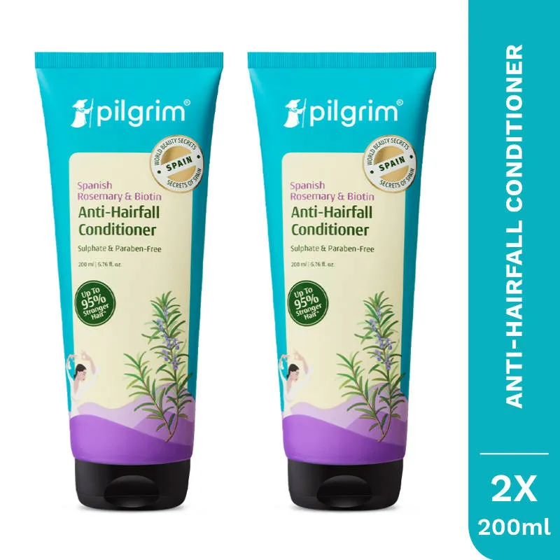 Pilgrim Spanish Rosemary & Biotin Anti Hairfall Conditioner Reduce Hairfall & Strong Hair- Pack of 2
