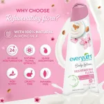 Everyuth Naturals Body Lotion - Rejuvenating Flora with 100% Nautral Almond Milk, Non Sticky, Daily view 3