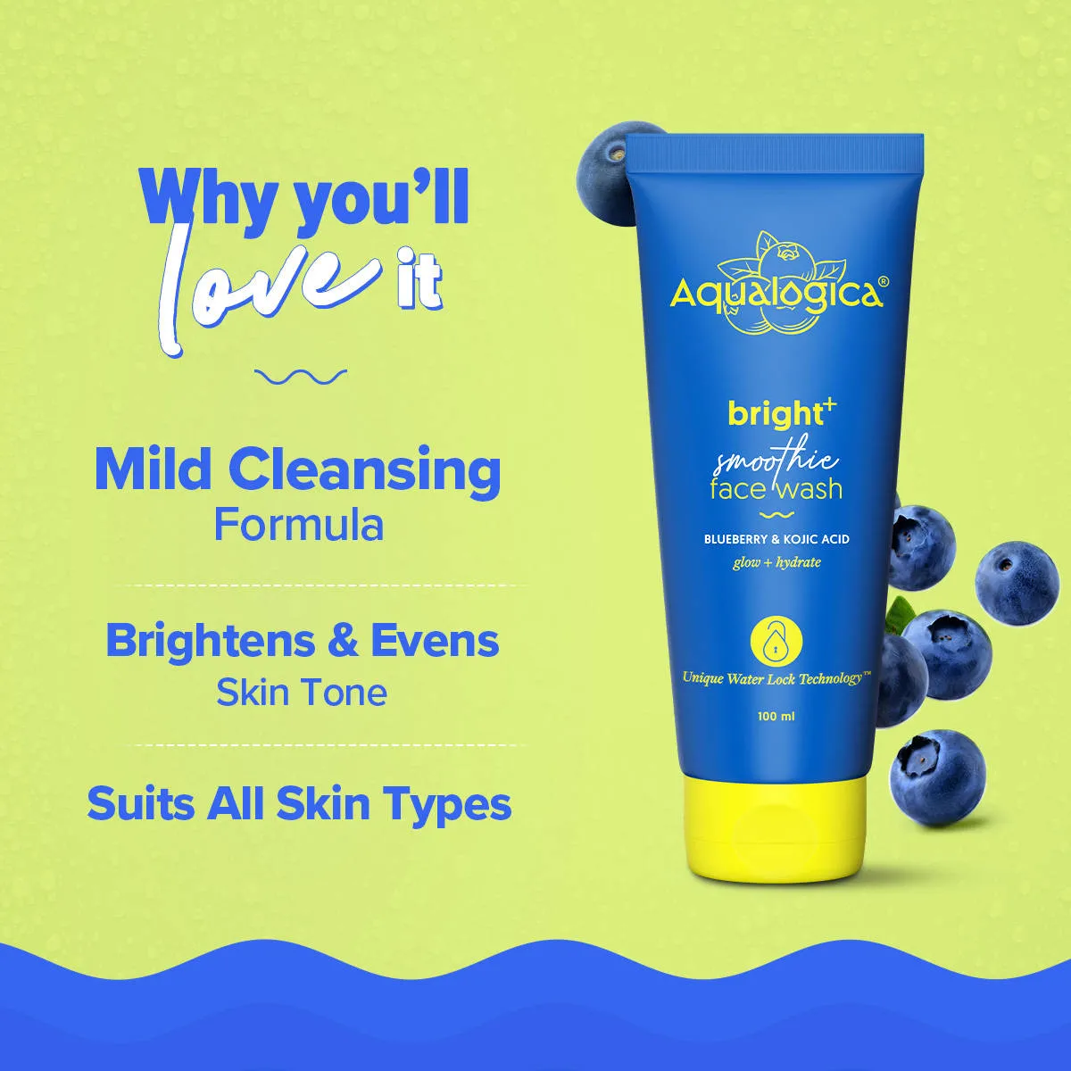 Aqualogica Bright+ Smoothie Face Wash Brightening Face Wash For Glowing Skin For All Skin Types