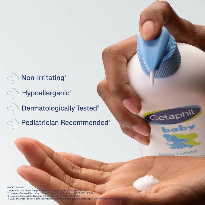 Cetaphil Baby Daily Lotion With Shea Butter, pH Balanced, Helps Preserve Skin Barrier