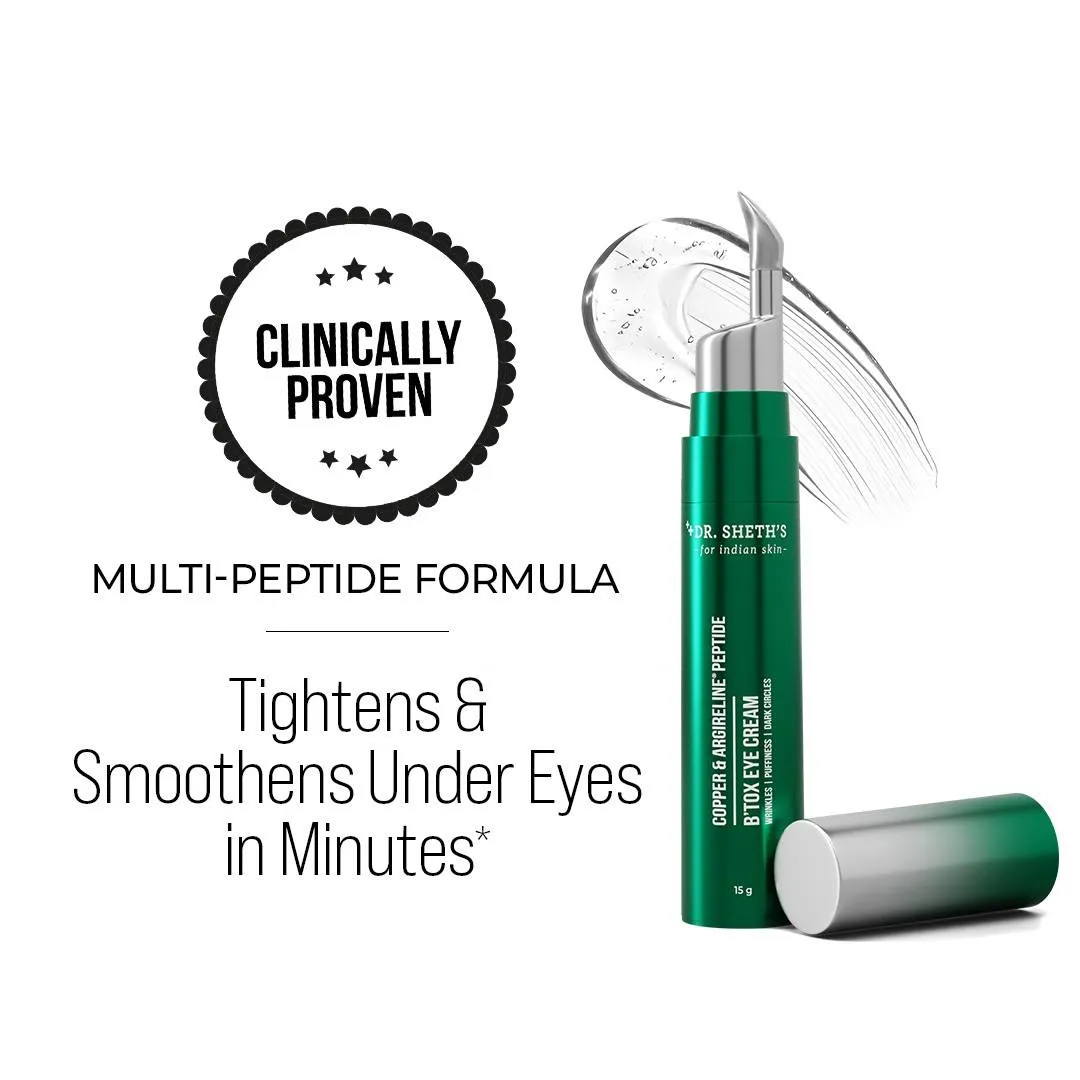 Dr. Sheth's Copper & Argireline Peptide Botox Eye Cream