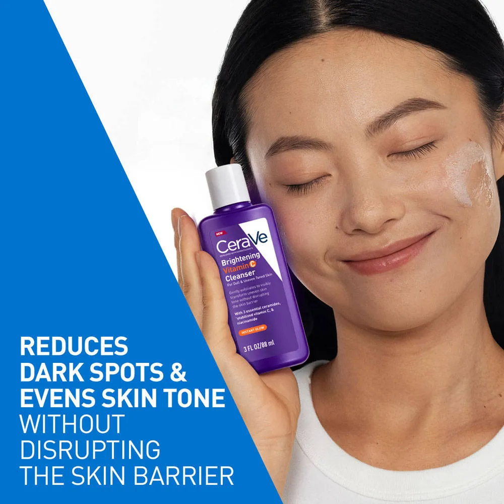 CeraVe Brightening Vitamin C Face Wash For Dull & Uneven Skin