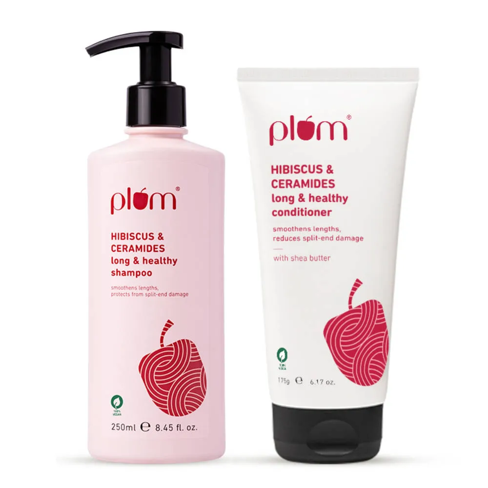 Plum Hibsicus & Ceramides Shampoo and Conditioner Duo Combo