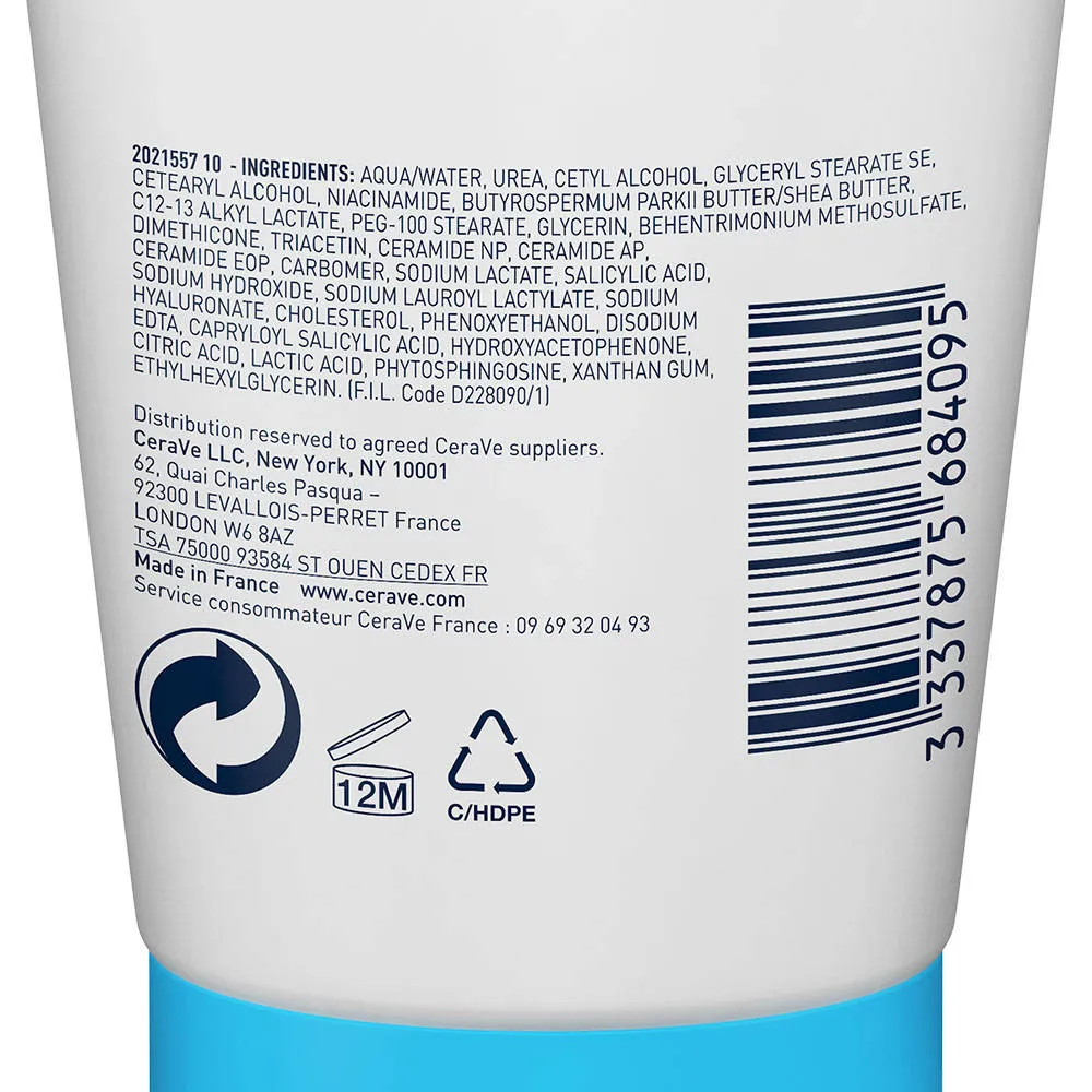 CeraVe SA Smoothing Cream for exfoliating Rough & Bumpy Skin With Salicylic Acid