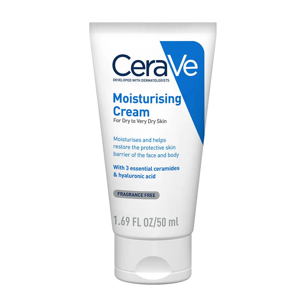 CeraVe Moisturizer Cream For Dry Skin With Ceramides & Hyaluronic Acid For Barrier Repair