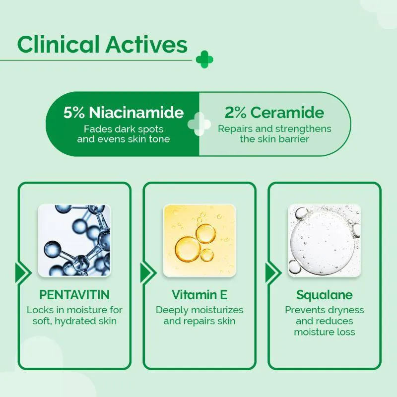 The Derma Co 5% Nia-Ceramide Daily Hydrating Moisturizer for Normal To Combination Skin 100g