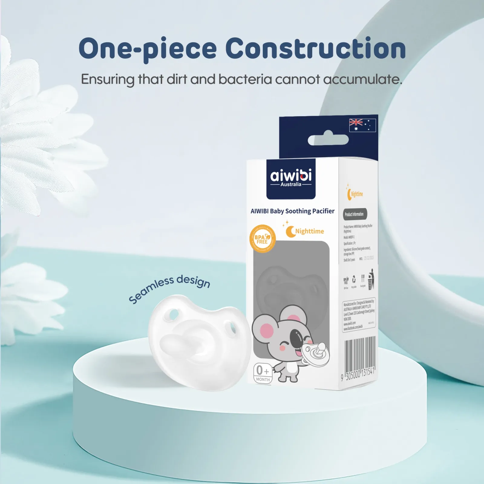 Aiwibi Baby Silicone Soothing Pacifier（Day & Night）