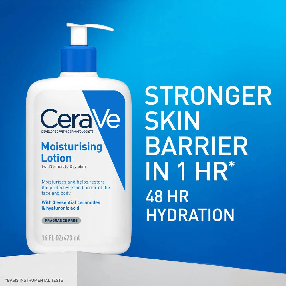 CeraVe Moisturizing Body Lotion for Normal to Dry skin with Ceramides, Dermatologist recommended