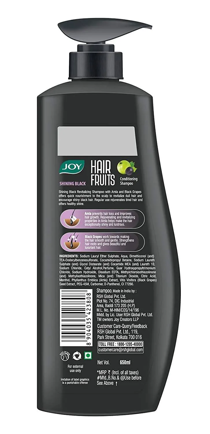 Joy Hair Fruits Shining Black Conditioning Shampoo