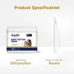 Aiwibi Cotton Swabs (Round Shape) 200pcs view 9