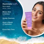 Aqualogica IIIuminate+ Smoothie Face Wash with Wild Berries & Alpha Arbutin for Luminous Glow view 3