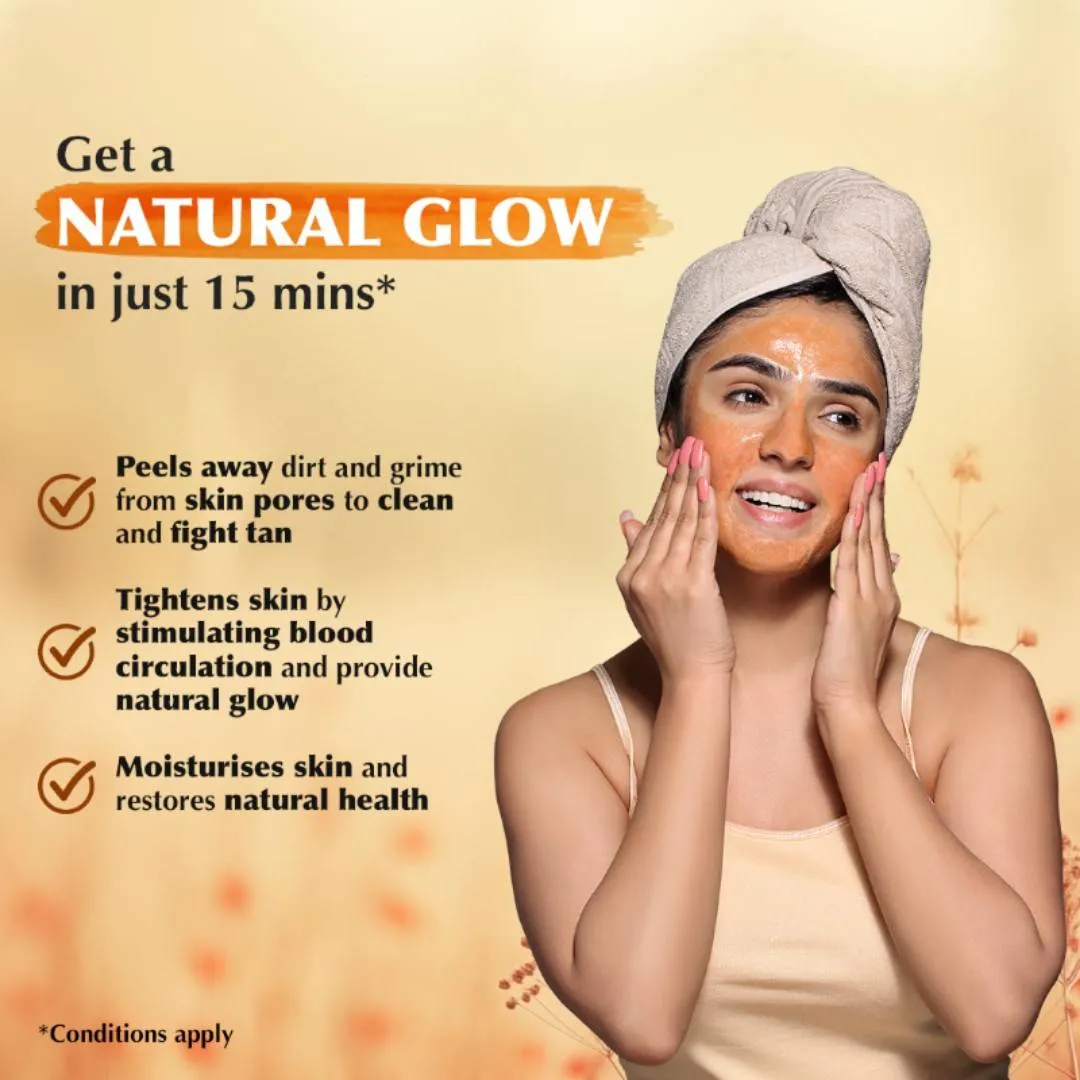 Everyuth Naturals Orange Peel Off Mask for Natural Glow, Paraben Free