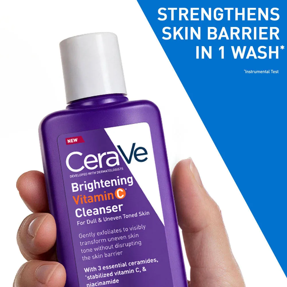 CeraVe Brightening Vitamin C Face Wash For Dull & Uneven Skin