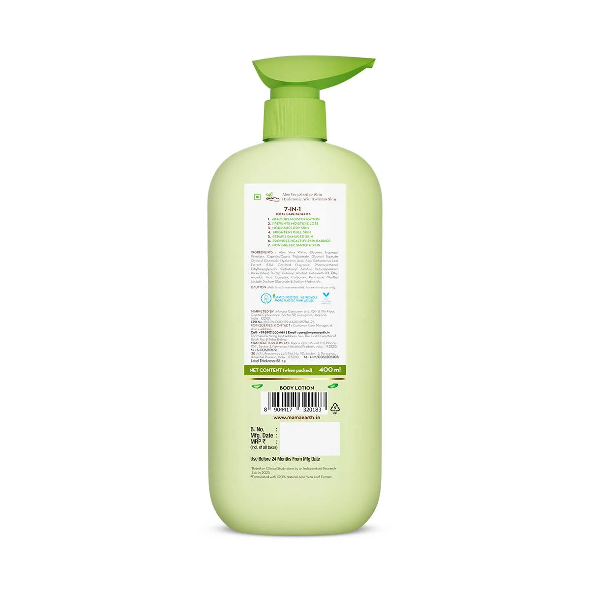 Mamaearth Aloe Refresh Hydrating Body Lotion