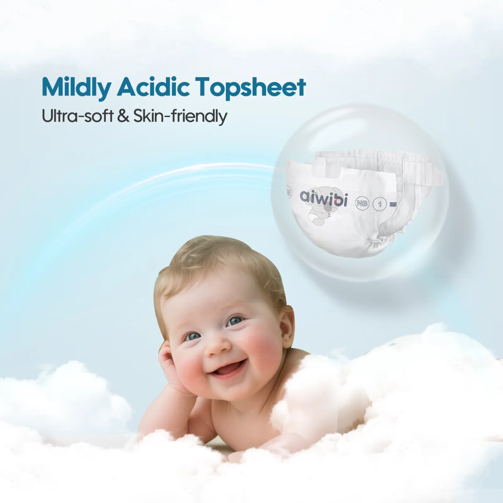 Aiwibi Premium Natural Newborn Diapers
