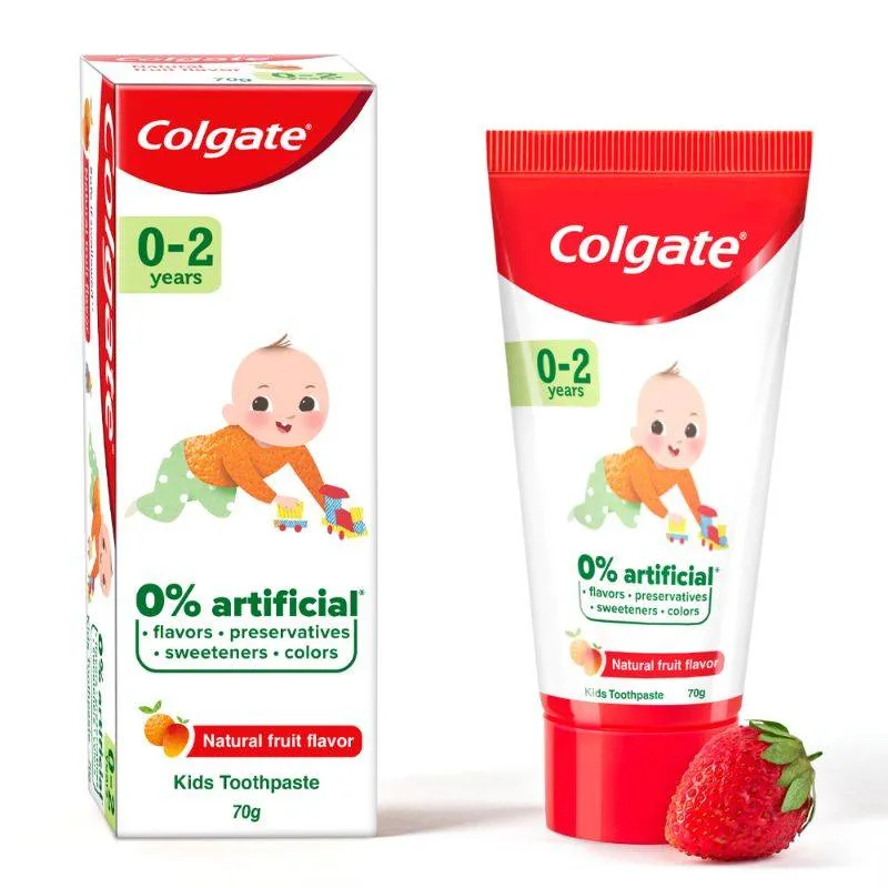 Colgate Toothpaste for Kids (0-2 years), Natural Fruit Flavour