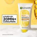 Garnier Vitamin C Gel Face Wash for Brighter Skin Gently Cleanses Skin & Removes impurities view 3