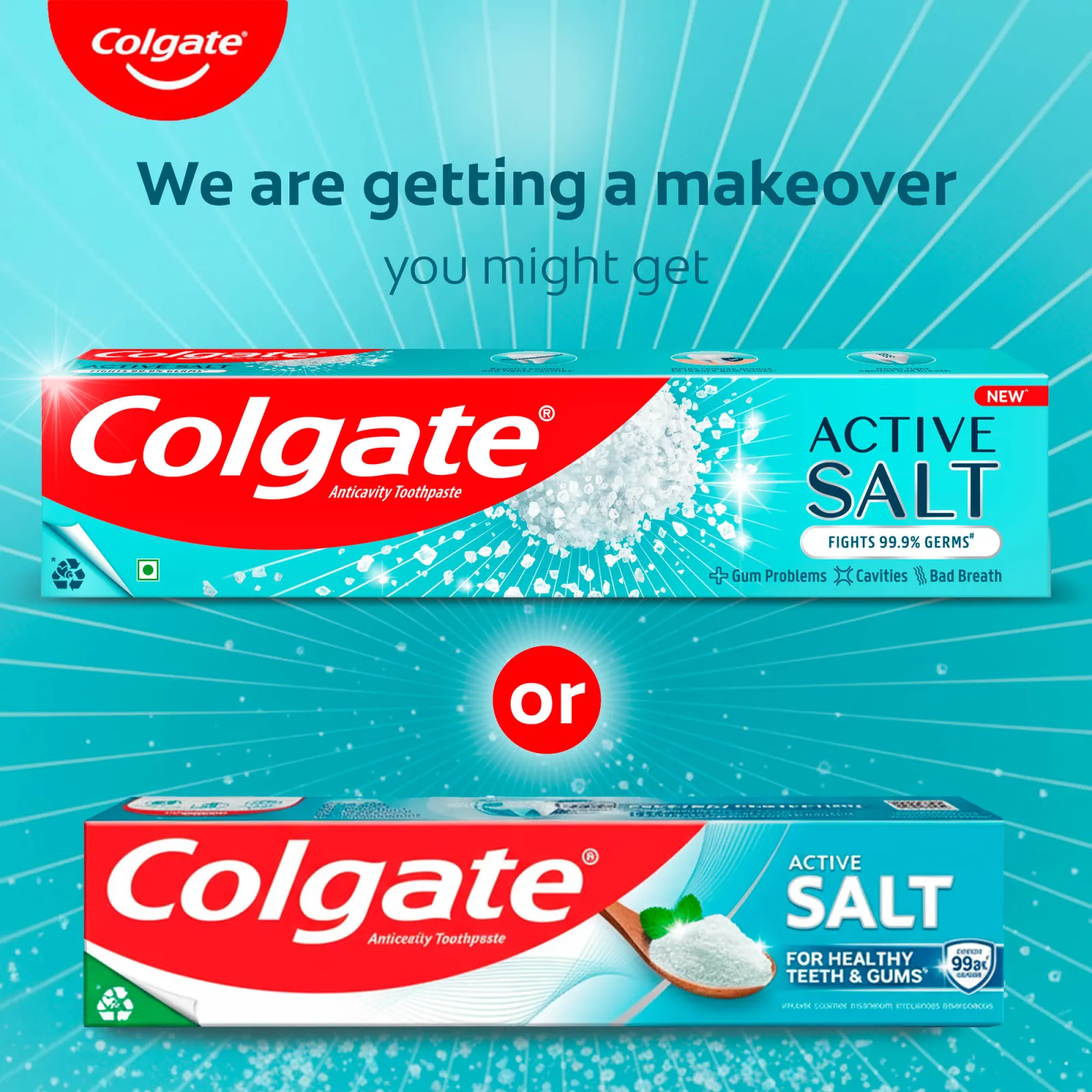 Colgate Active Salt Toothpaste, Germ Fighting Toothpaste For Healthy Gums And Teeth
