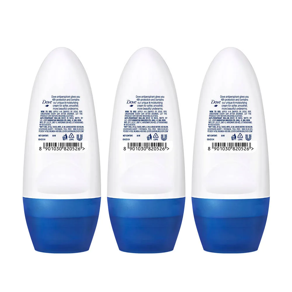 Dove Original Deodorant Roll On Pack Of 3