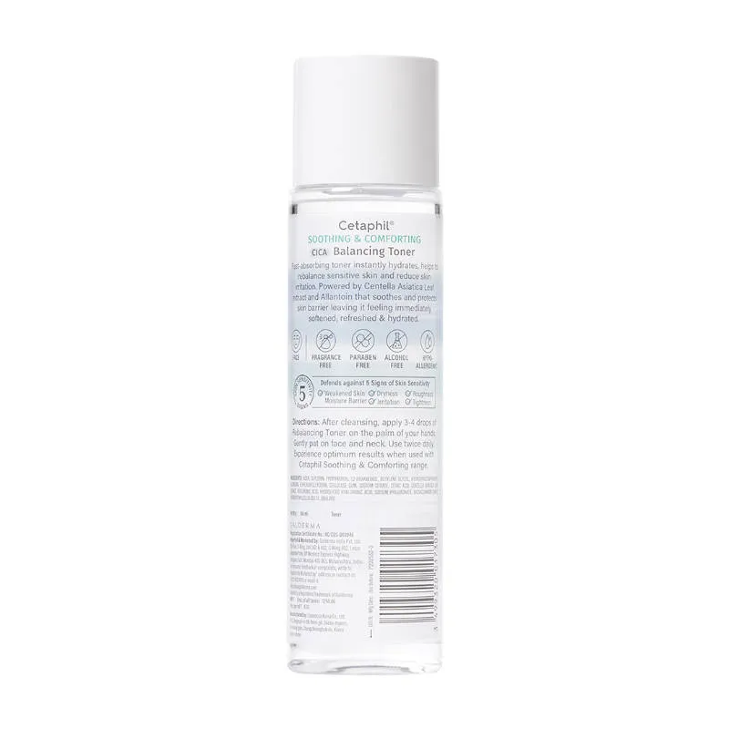 Cetaphil Soothing & Comforting CICA Balancing Toner with Allantoin Soothes Skin