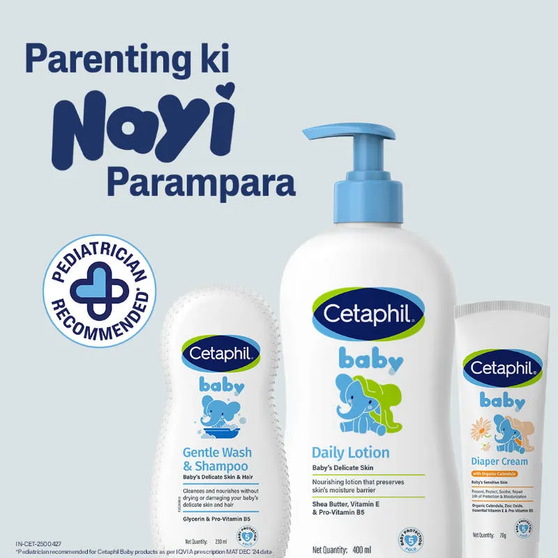 Cetaphil Baby Daily Lotion With Shea Butter, pH Balanced, Helps Preserve Skin Barrier