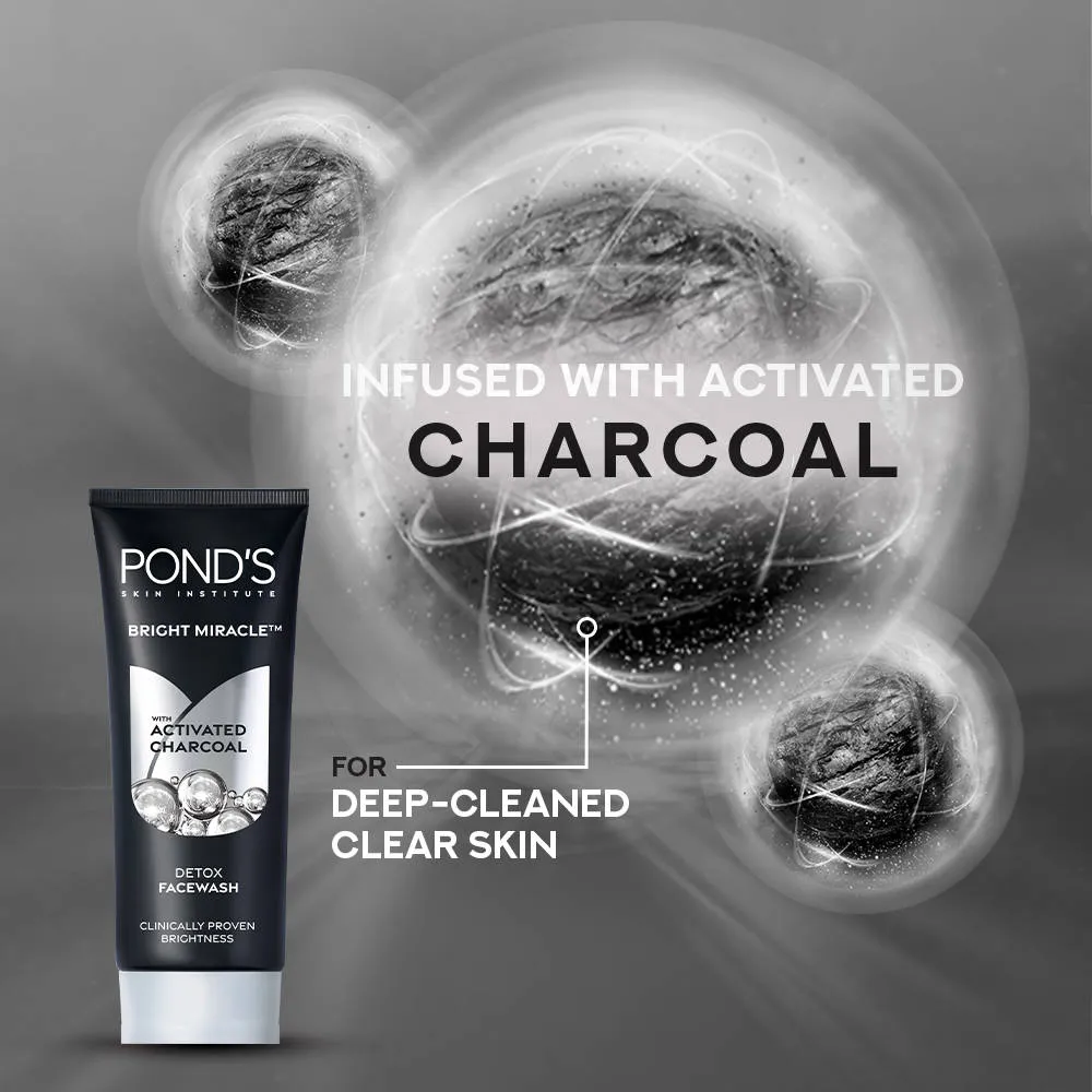 Pond's Ponds Pure Detox Anti-Pollution Purity Face Wash With Activated Charcoal