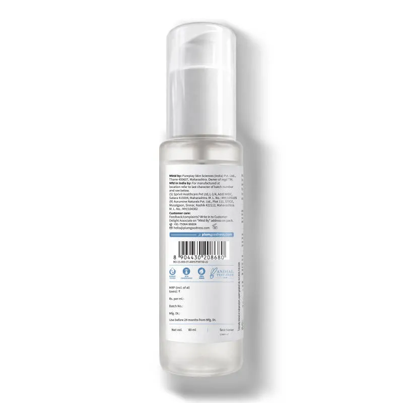 Plum 3% Niacinamide Alcohol-Free Toner With Rice Water