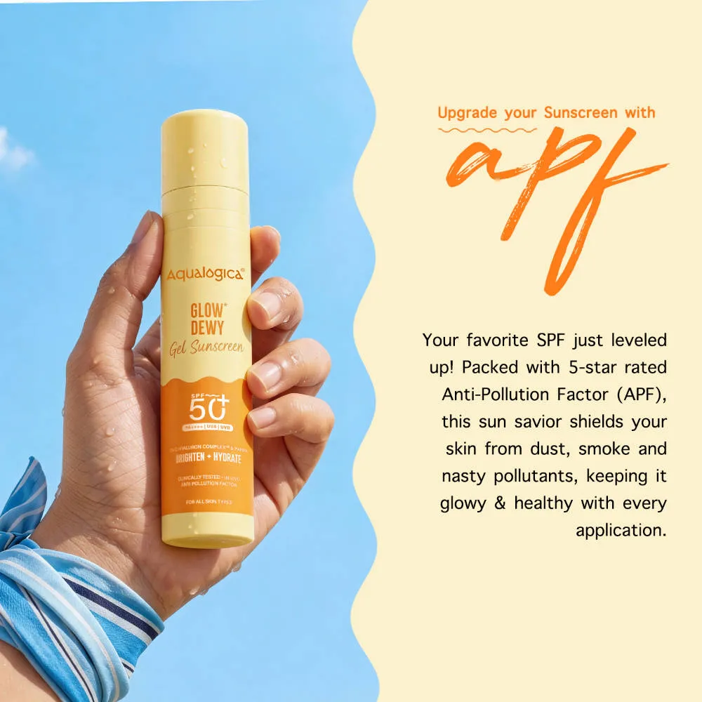Aqualogica Glow+ Dewy Sunscreen Gel SPF 50+ PA++++