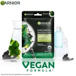 Garnier Face Serum Sheet Mask Pack of 5 (Vit C + Hydra Bomb + Sakura + Hydra Bomb Blue + Charcoal) view 5
