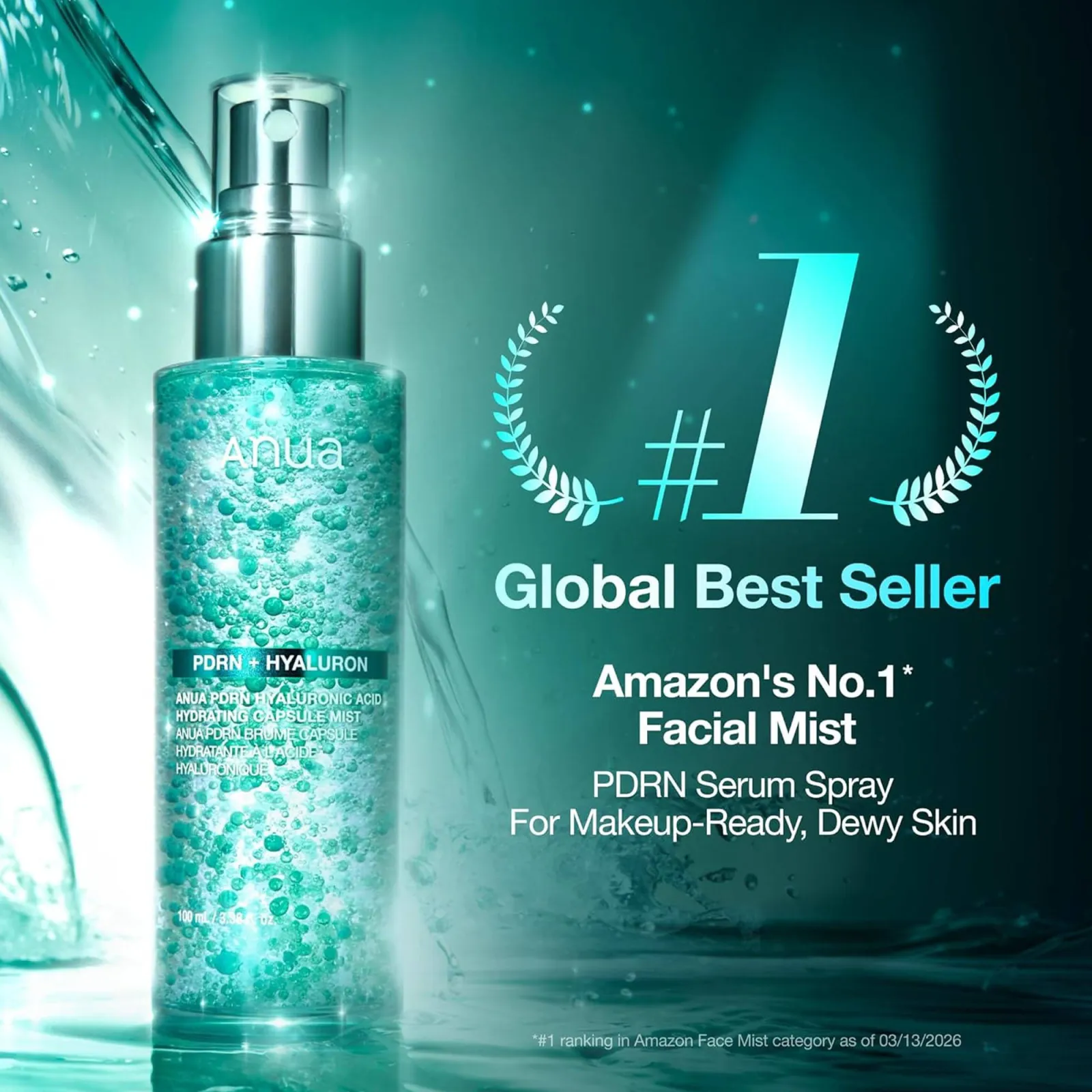 Anua Pdrn Hyaluronic Acid Hydrating Capsule Mist