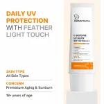 Dermatouch C-Defense UV Glow SPF 50 PA++++ Fluid Sunscreen for Premature Aging & Sunburn (In-Vivo & In-Vitro Tested) 80ml view 4