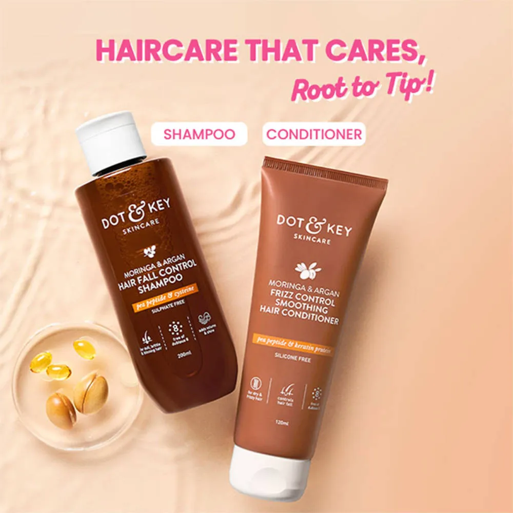 Dot & Key Argan Oil & Keratin Hair Fall Control Shampoo+Conditioner Duo