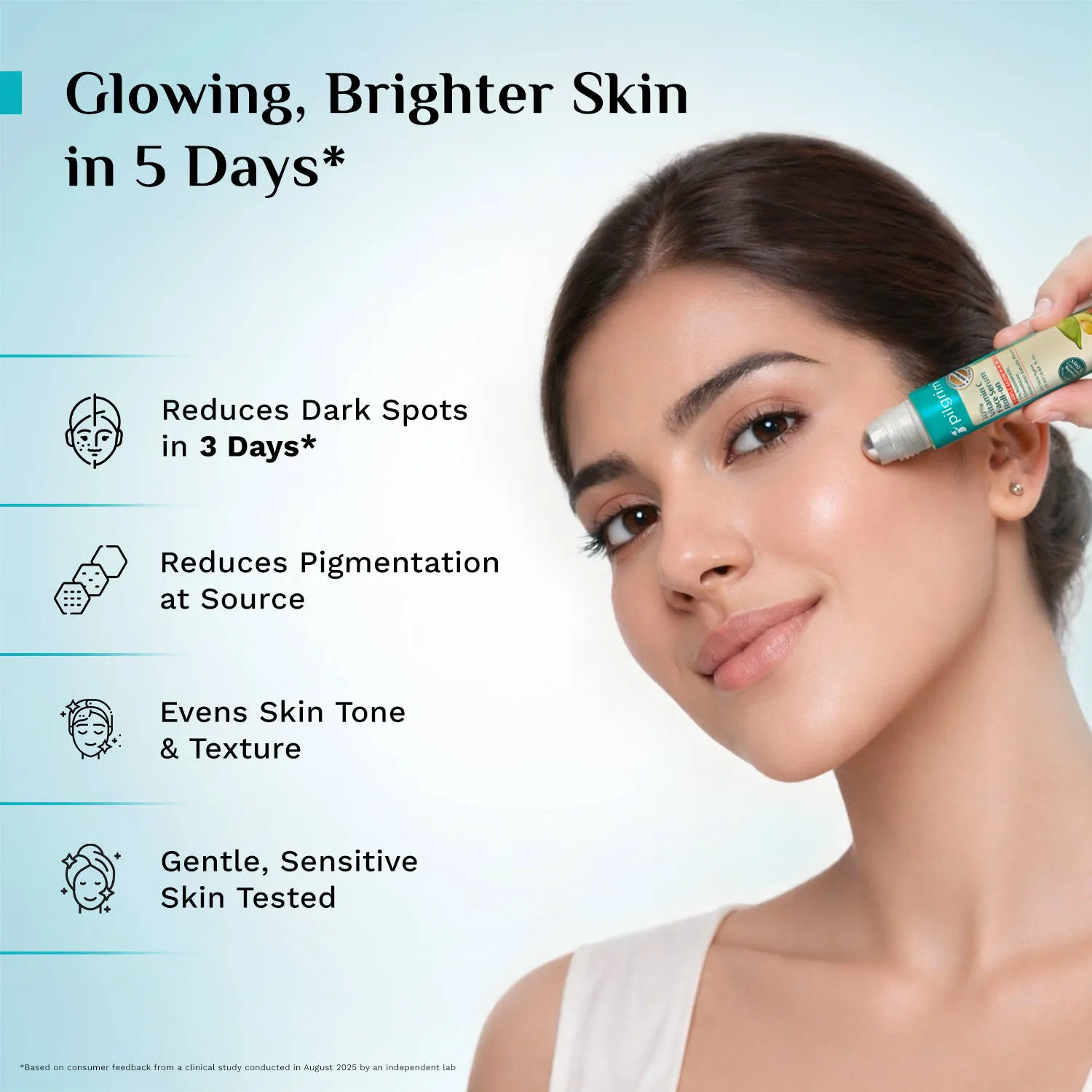 Pilgrim 10%Vitamin C Serum Roll-On Triple Glow+++ 5%
