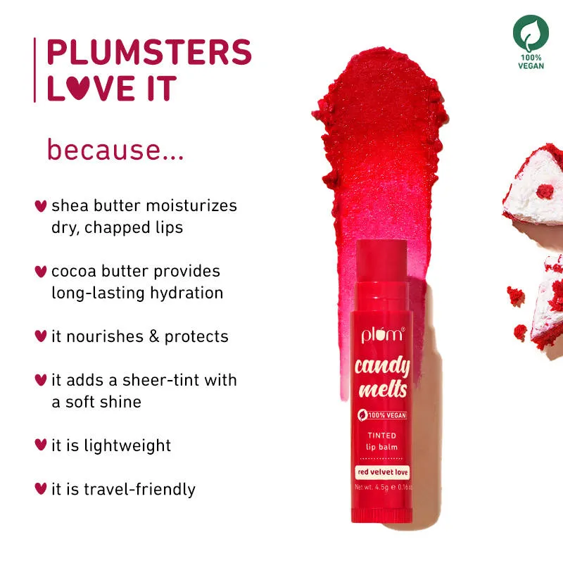 Plum Candy Melts Tinted Lip Balm - Strawberry Sorbet