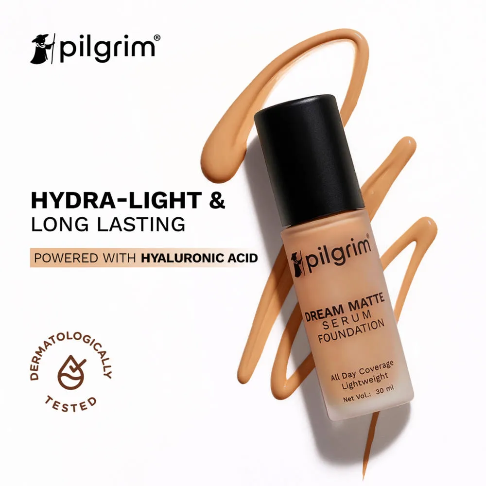 Pilgrim Dream Matte Serum Foundation Hydra-Light Finish with Hyaluronic Acid