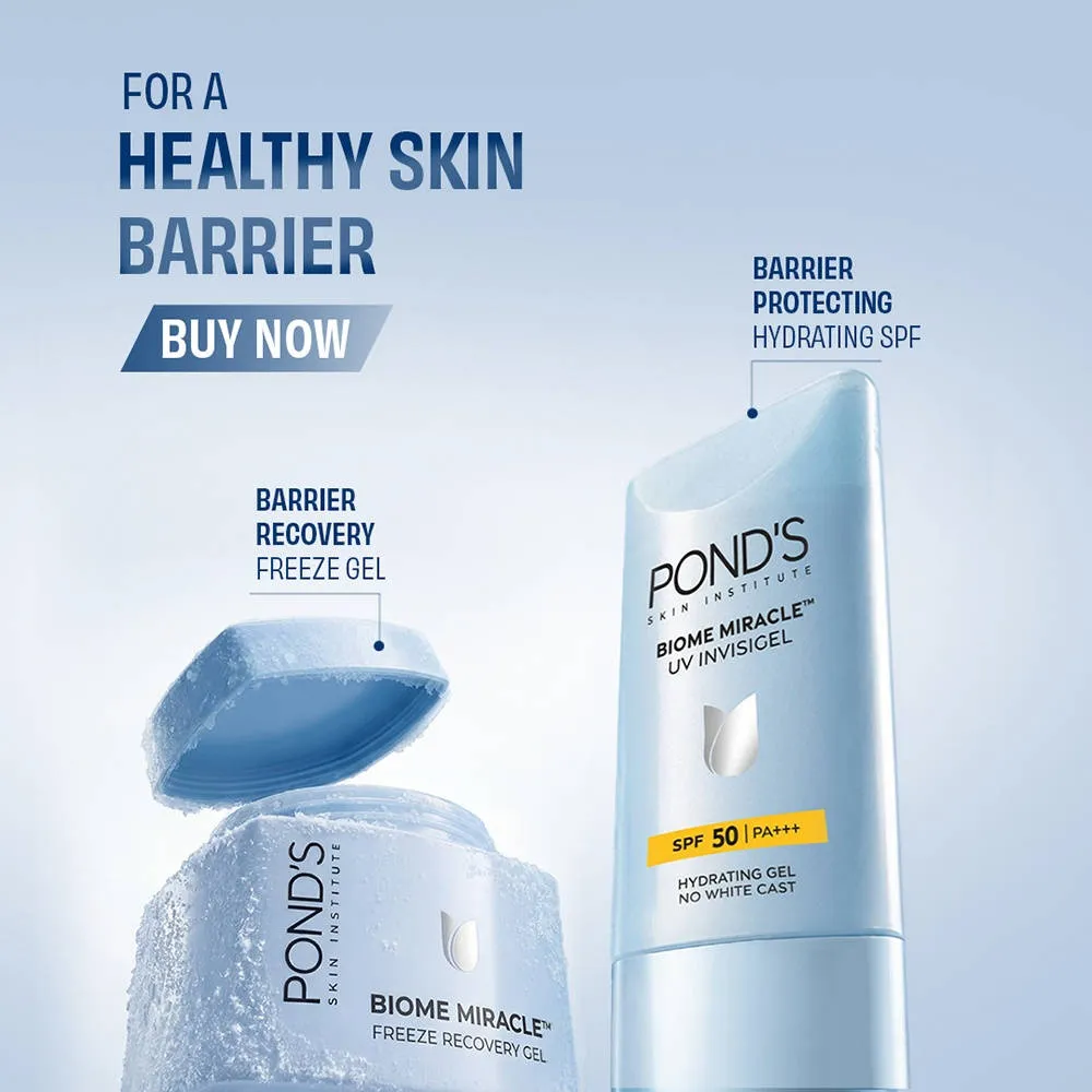 Pond's Ponds Biome Miracle Freeze Recovery Moisturizer Gel, for 95% Calmer Skin
