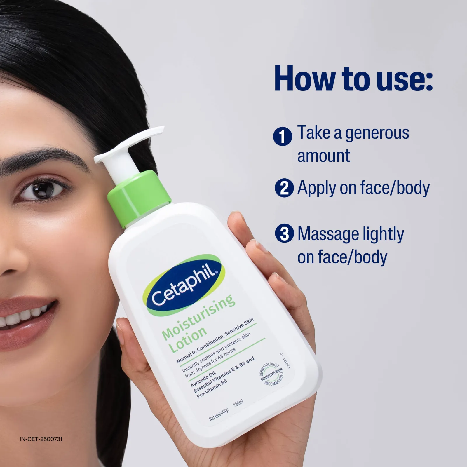 Cetaphil Moisturising Lotion For 48-Hour Hydration Restores Moisture Barrier In 1 Week
